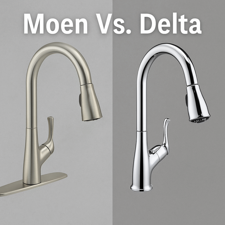 Moen vs. Delta Kitchen Faucets in 2025: A Comparison